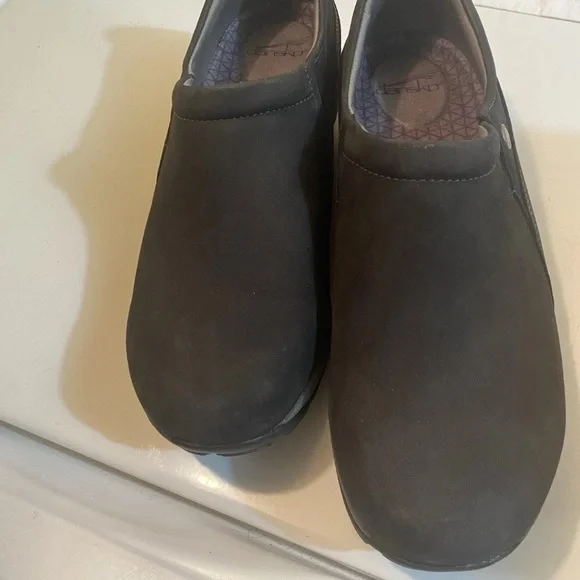 Dansko Black Women's Slip-On Loafers - Picture 2 of 7